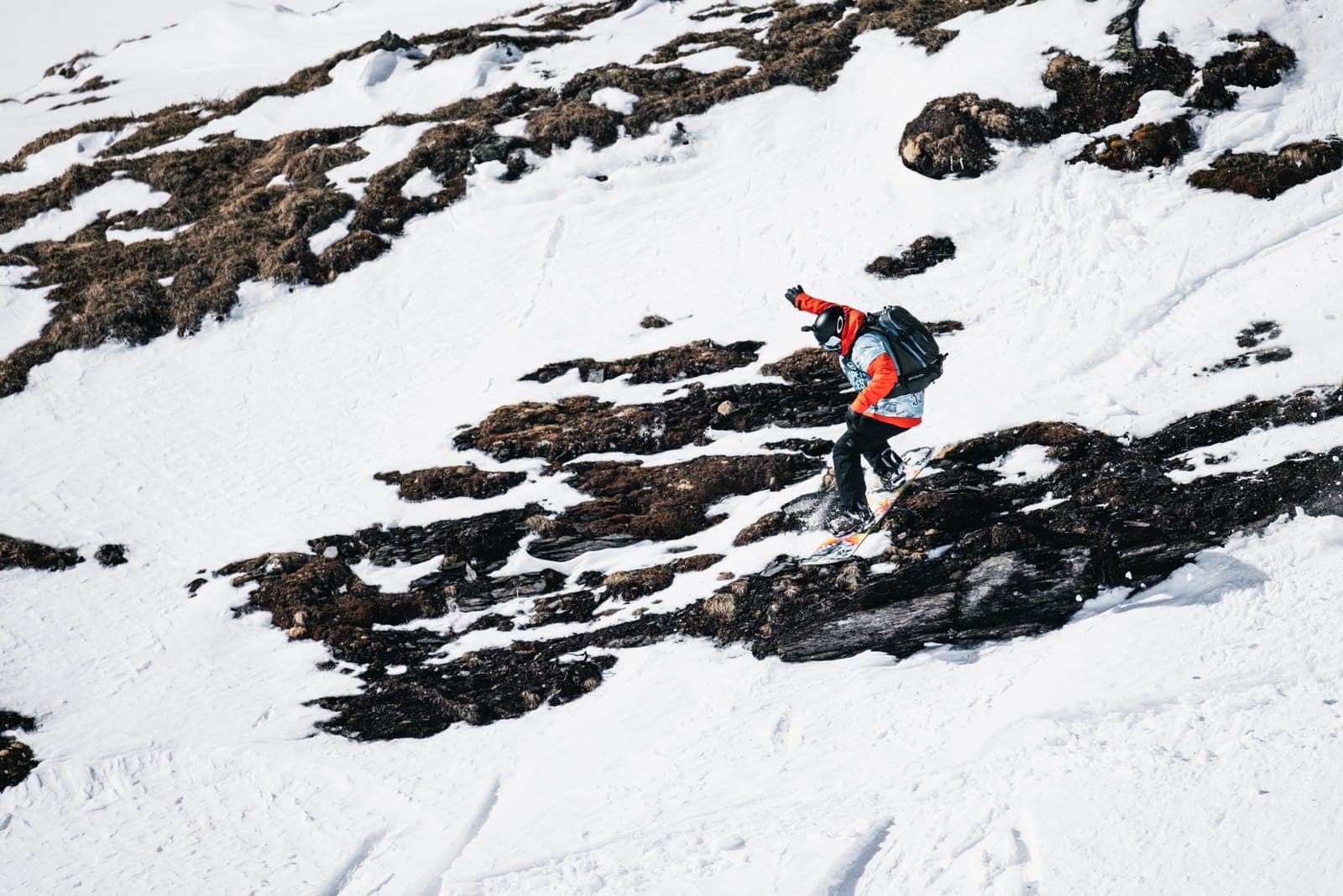 Lyžař ve skalnatém terénu, Open Faces Grossglockner